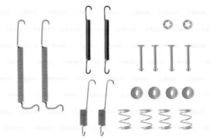 1987475081 BOSCH Монтажний к-кт гальмівних колодок