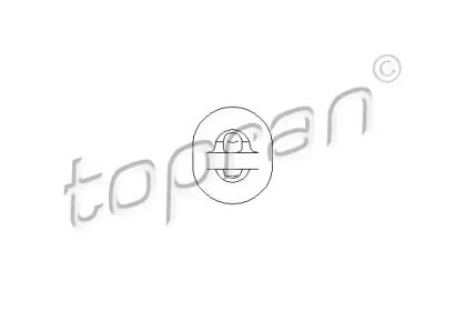 104403 TOPRAN Кронштейн, глушник