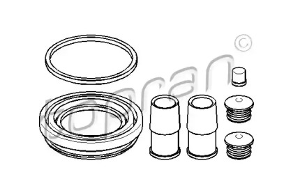 108346 TOPRAN Ремкомплект, тормозной суппорт