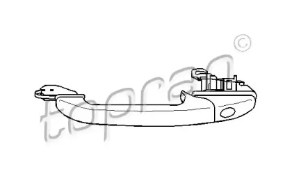 107536 TOPRAN Ручка двери