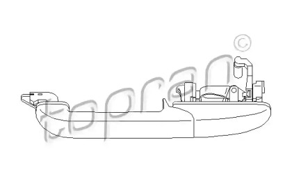 108480 TOPRAN Ручка дверна