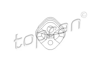 400233 TOPRAN Кріплення вихлопної системи
