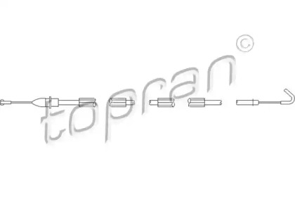 113434 TOPRAN Трос замка дверцят