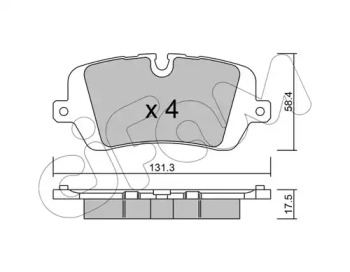 82210250 CIFAM CIFAM LANDROVER Колодки тормозные задн.Discovery V,Range Rover IV,Sport 12-