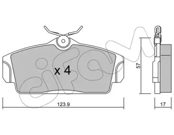 8223050 CIFAM Гальмівні колодки перед. Nissan Almera 00-/Primera 91-02 (TRW)