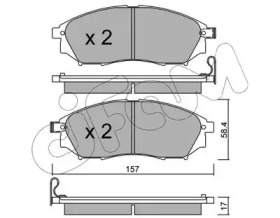 8228190 CIFAM Гальмівні колодки пер. QX50/Q70/Q60/Navara/Qashqai/Murano/Pathfinder/Koleos 01-