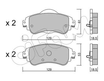 8229490 CIFAM CIFAM CITROEN Торм.колодки передн. C4 09-
