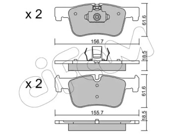 8229600 CIFAM CIFAM BMW Колодки торм. пер. F30