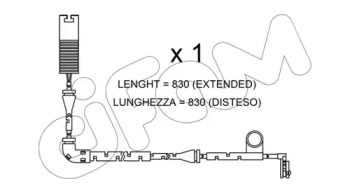 SU327 CIFAM CIFAM LAND ROVER датчик зносу передн. гальм. колодок Range Rover 4,4-5,0 -12