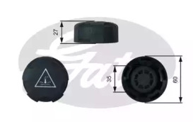 RC247 GATES Кришка розширювального бачка