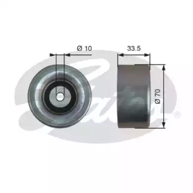 T36173 GATES Ролик модуля натягувача ременя