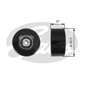 T36608 GATES Направляющий ролик поликлинового ремня