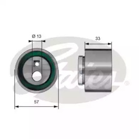 T41258 GATES Ролик модуля натягувача ременя