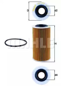 OX1076D KNECHT Масляний фiльтр