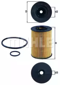OX382D KNECHT Масляний фiльтр