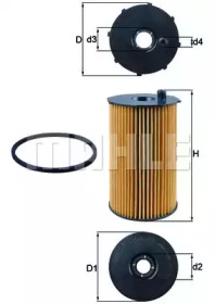 OX2052D KNECHT Масляний фiльтр