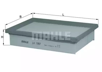 LX1997 KNECHT Повітряний фільтр