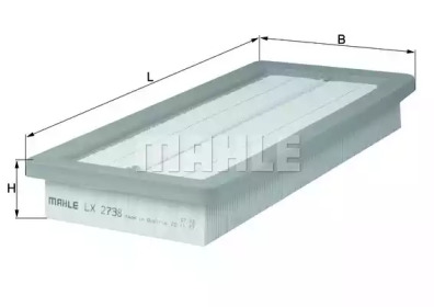 LX2738 KNECHT Повітряний фільтр