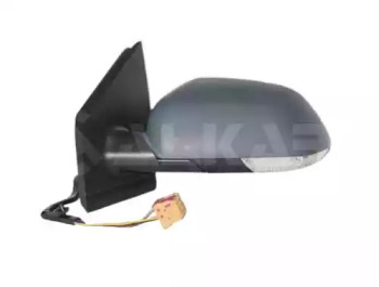 6114111 ALKAR Зеркало прав., эл. регул.,выпуклоле с поворотн., грунт. 05/5-