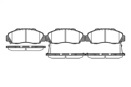 P251332 WOKING Гальмівні колодки пер. Legend/Accord/Shuttle/CR-V/Civic 93-05