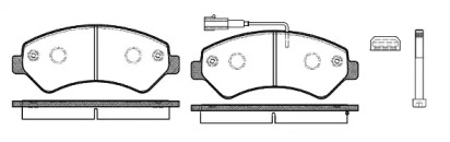 P1375312 WOKING Гальмівні колодки перед. Jumper/Ducato/Boxer 06- (1.7t)