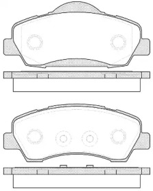 P1430300 WOKING Колодки тормозные дисковые передние Citroen C4 cactus 1.2 14-,Citroen C-elysee 1