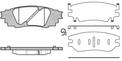 P1736310 WOKING Колодки тормозные дисковые задние Lexus Rx (agl2_, ggl2_) 3.5 15- (P17363.10) WO