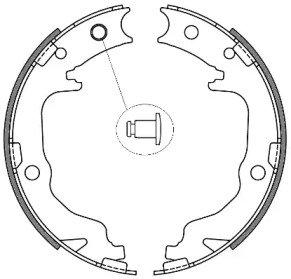 Z464100 WOKING Колодки тормозные барабанные