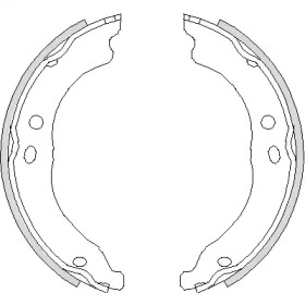 Z475000 WOKING Колодки тормозные барабанные