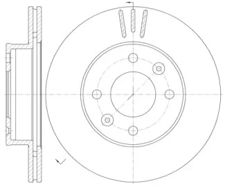 D699010 WOKING Гальмівний диск перед. i10/Picanto (04-21)