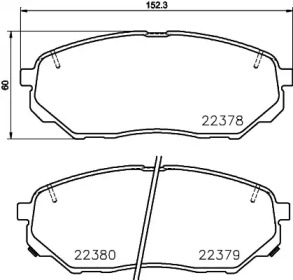 2237801 TEXTAR Гальмівні колодки HYUNDAI/KIA Santa Fe/Sorento 