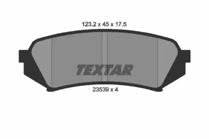 2353902 TEXTAR Колодки тормозные