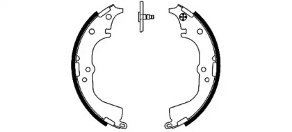 91050900 TEXTAR Гальмівні колодки барабанні TOYOTA Hiace/Hilux 
