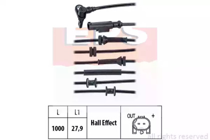 1960020 EPS EPS FIAT Датчик ABS пер. Panda 1,1-1,4 03-