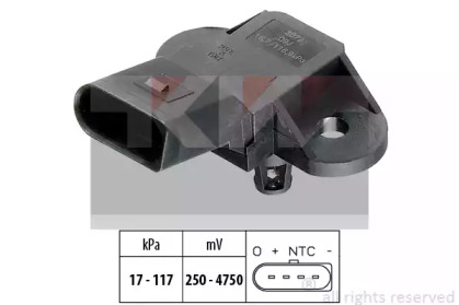 493072 KW 493 072 KW Датчик тиску повітря(вакуума)