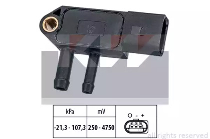 493266 KW 493 266 KW Датчик тиску вихлопних газів
