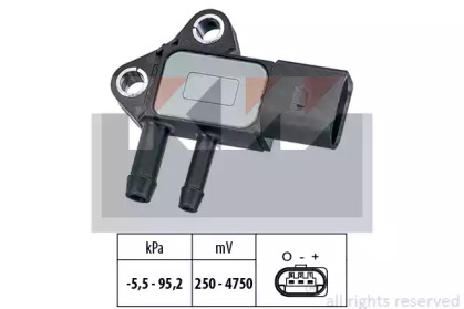 493297 KW 493 297 KW Датчик тиску вихлопних газів