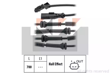 460146 KW Датчик ABS, 1.9-2.5