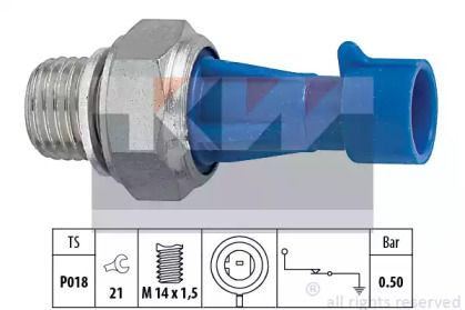 500143 KW 500 143 KW Датчик тиску масла
