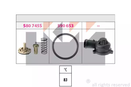 580745K KW 580 745K KW Термостат (аналог EPS 1.880.745K /Facet 7.8745K )