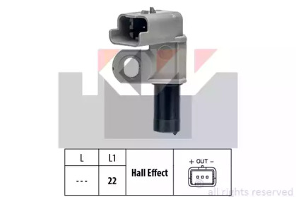 453460 KW Датчик положения распредвала, 1,6HDI, 2.0HDI