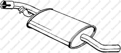 233741 BOSAL Глушитель задняя часть VW TRANSPORT 90-94 (233-741) BOSAL