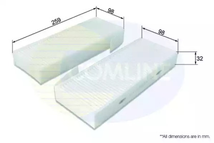 EKF3702 COMLINE EKF370-2 Comline Фільтр салону