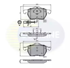 CBP11542 COMLINE CBP11542 Comline - Гальмівні колодки до дисків