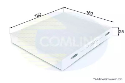 EKF307 COMLINE EKF307 Comline Фільтр салону