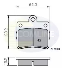 CBP0220 COMLINE CBP0220 Comline - Гальмівні колодки до дисків