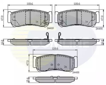 CBP31714 COMLINE CBP31714 Comline - Гальмівні колодки до дисків