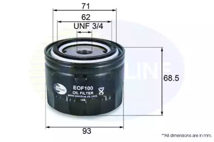 EOF100 COMLINE EOF100 Comline - Фільтр оливи ( аналогWL7168/OC384 )