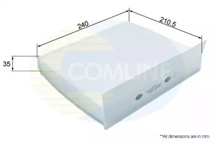 EKF161 COMLINE EKF161 Comline - Фільтр салону _ аналогWP9164/LA220 _