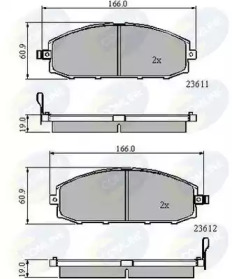 CBP3777 COMLINE CBP3777 Comline - Гальмівні колодки до дисків